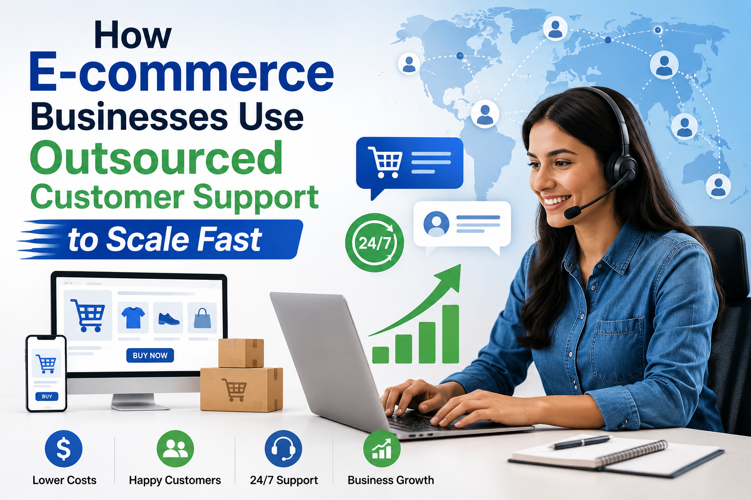 How E-commerce Businesses Use Outsourced Customer Support to Scale Fast