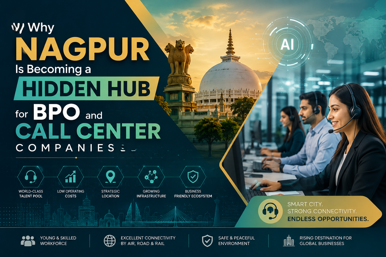 Why Nagpur Is Becoming a Hidden Hub for BPO and Call Center Companies